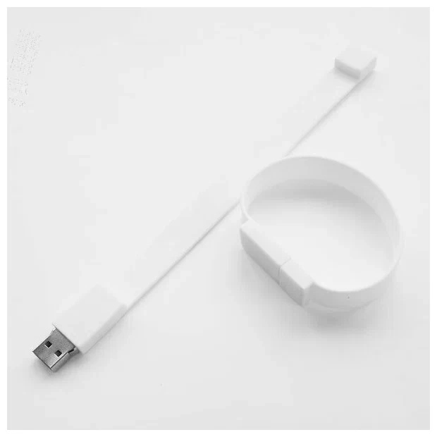 Флешка-браслет USB, 16 Gb, цвет белый