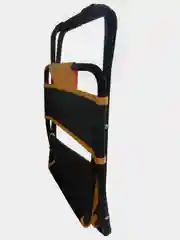 Желтый стул складной туристический со спинкой