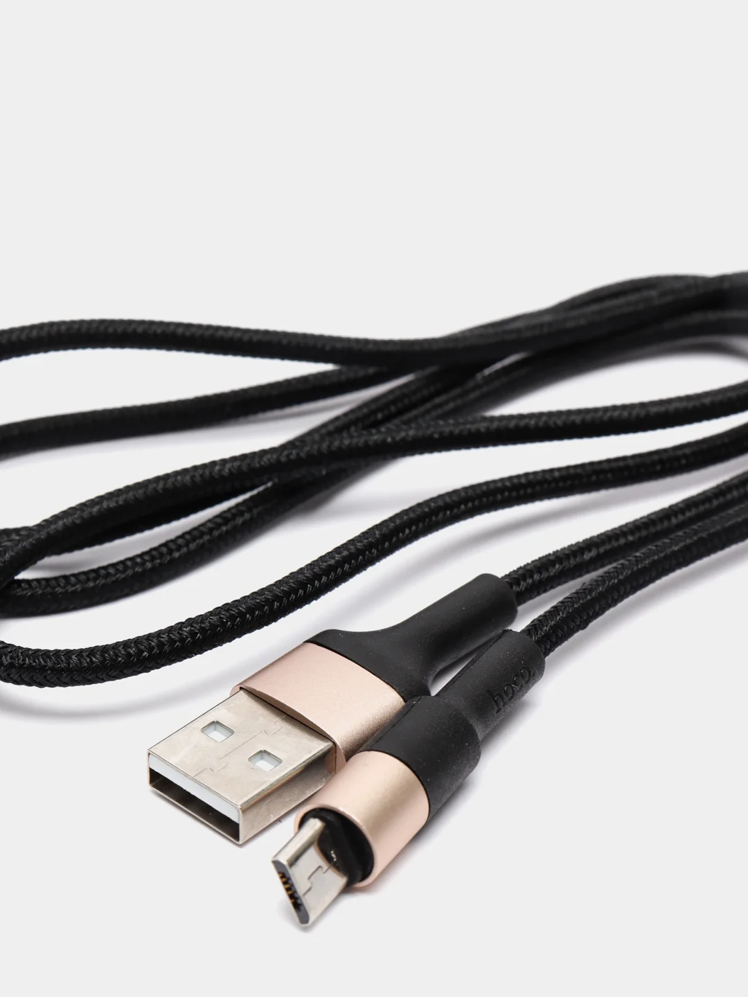 Черный кабель HOCO X26, USB - microUSB