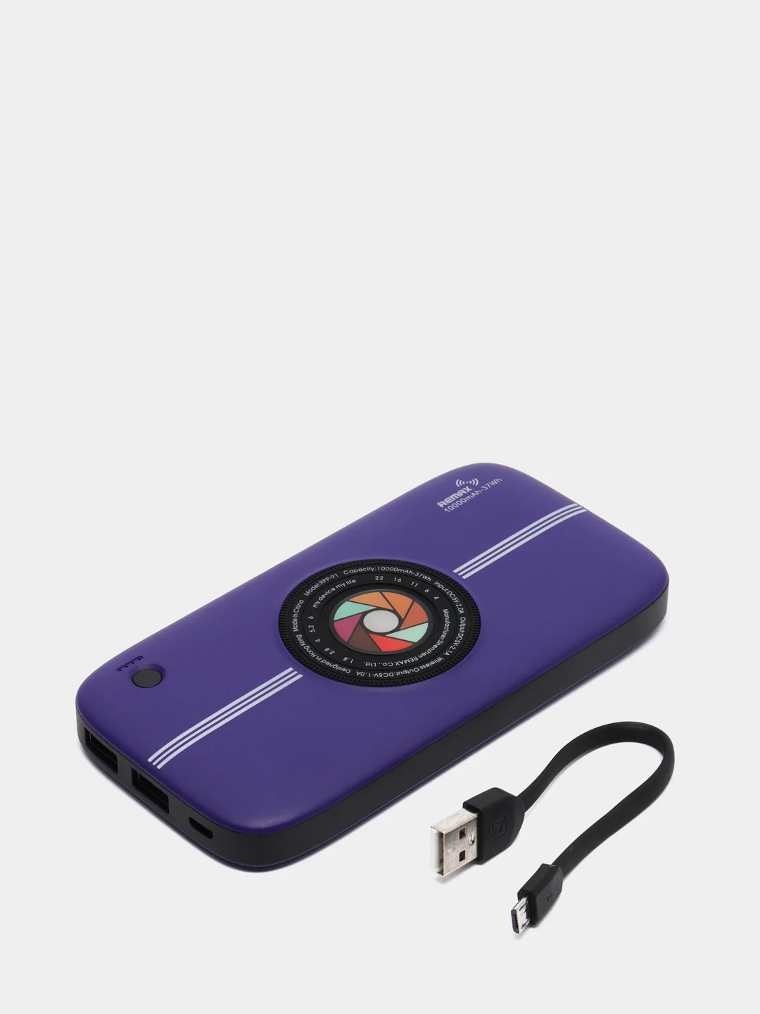 Белый мобильный аккумулятор (PowerBank) REMAX Camera wireless RPP-91 10000 mAh