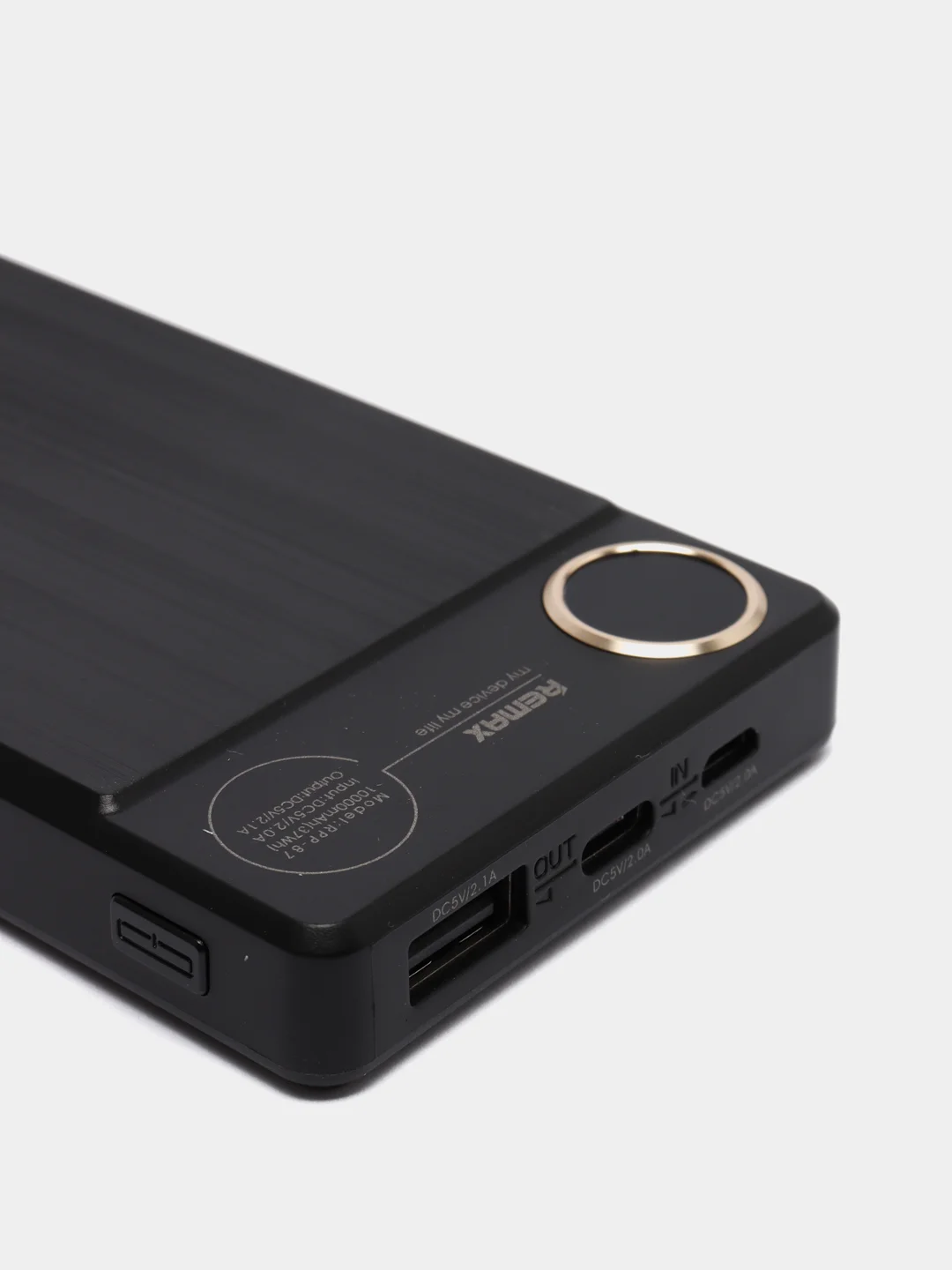 Черный мобильный аккумулятор (PowerBank) REMAX Kooker RPP-87 10000 mAh