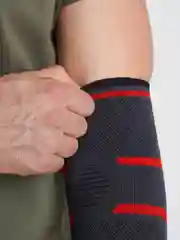 Красный эластичный налокотник, суппорт, бандаж локтя  2 штуки
