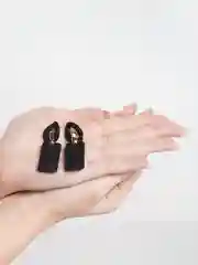 Хром серьги цепи / Серьги круглые