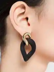 Бронзовый серьги цепи / Серьги круглые