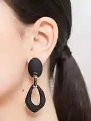 Карамельный серьги цепи / Серьги круглые