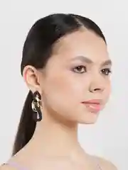 Золотой серьги цепи / Серьги круглые