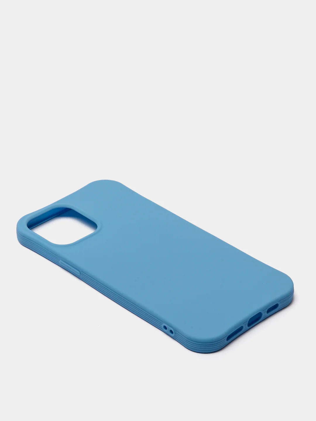 Голубой силиконовый матовый чехол для iPhone 7/8, 11, 11Pro, 11Pro Max, 12 Mini, 12 Pro, 12Pro Max
