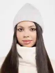 Серый вязаная шапка унисекс