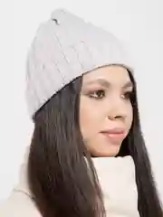 Серый вязаная шапка унисекс