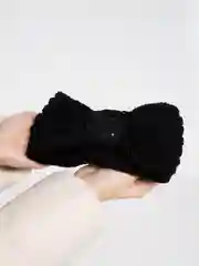 Черный женская повязка вязаная на голову