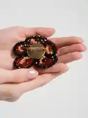 Брошь из бисера "Цветок", 7 х 7 см