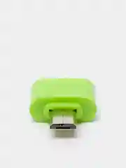 Лайм переходник OTG  USB - MicroUSB