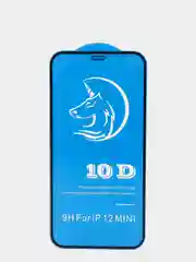 Защитное стекло Tempered Glass Platinum Curved 10D для iPhone 12 mini, black, 9H