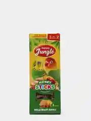 Палочки (лакомство) для птиц Happy Jungle "Медовый микс", 3 штуки, 90 г