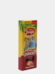 Палочки (лакомство) для птиц HAPPY JUNGLE, мед и орехи, 3 штуки, 90 гр