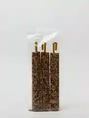 Палочки (лакомство) для птиц HAPPY JUNGLE, мед и фрукты, 3 штуки, 90 гр