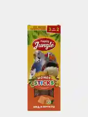 Палочки (лакомство) для птиц HAPPY JUNGLE, мед и фрукты, 3 штуки, 90 гр