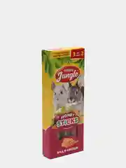 Палочки (лакомство) для крупных грызунов HAPPY JUNGLE мед и фрукты, 3 штуки, 90 г
