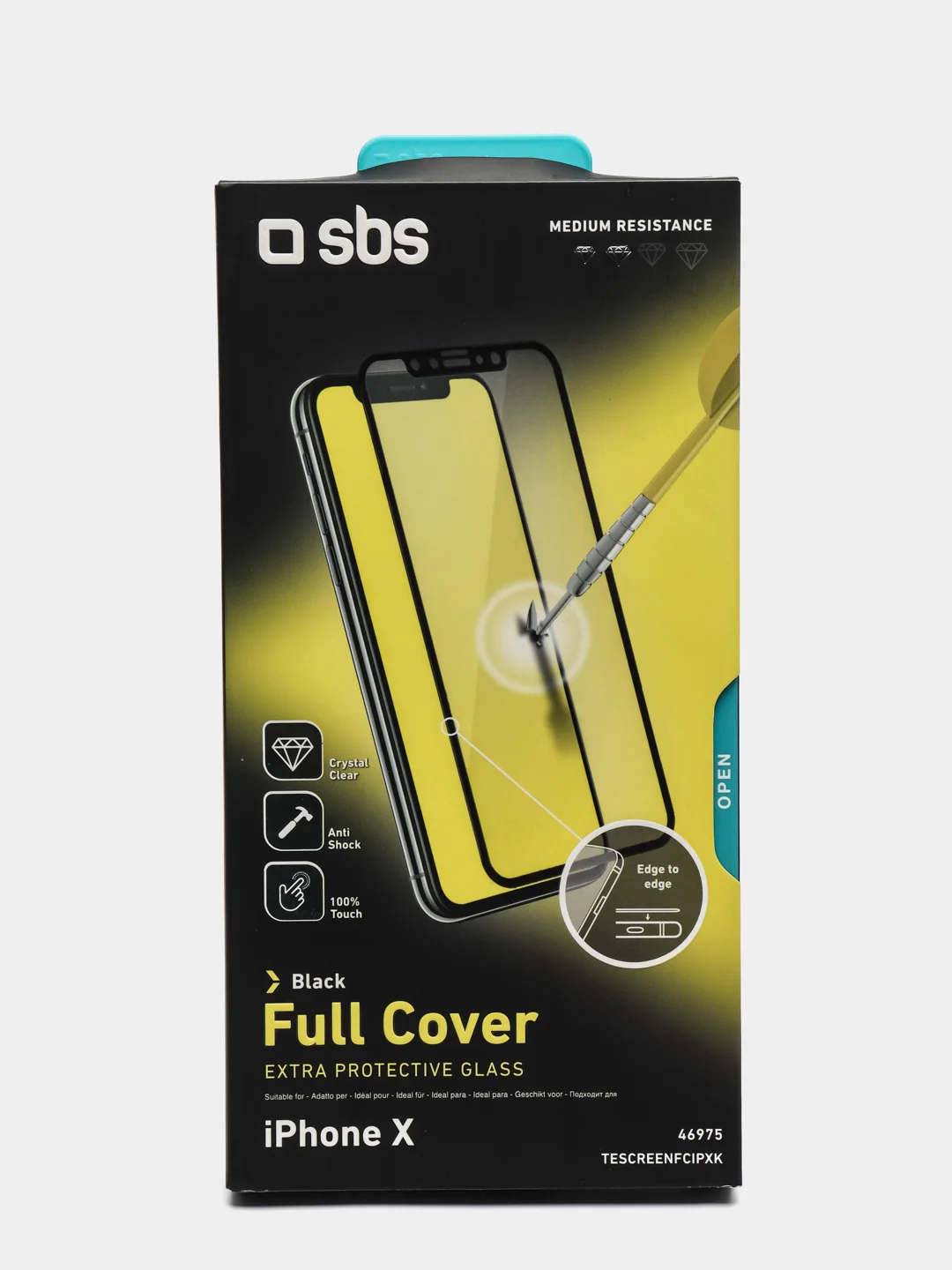 Защитное стекло 2.5D Full Screen для iPhone 11Pro/X/XS, черное