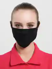 Черный маска тканевая однослойная