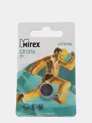 Батарейка литиевая CR 1216 Mirex 3в