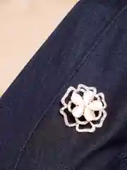 Вишнёвый брошь на булавке