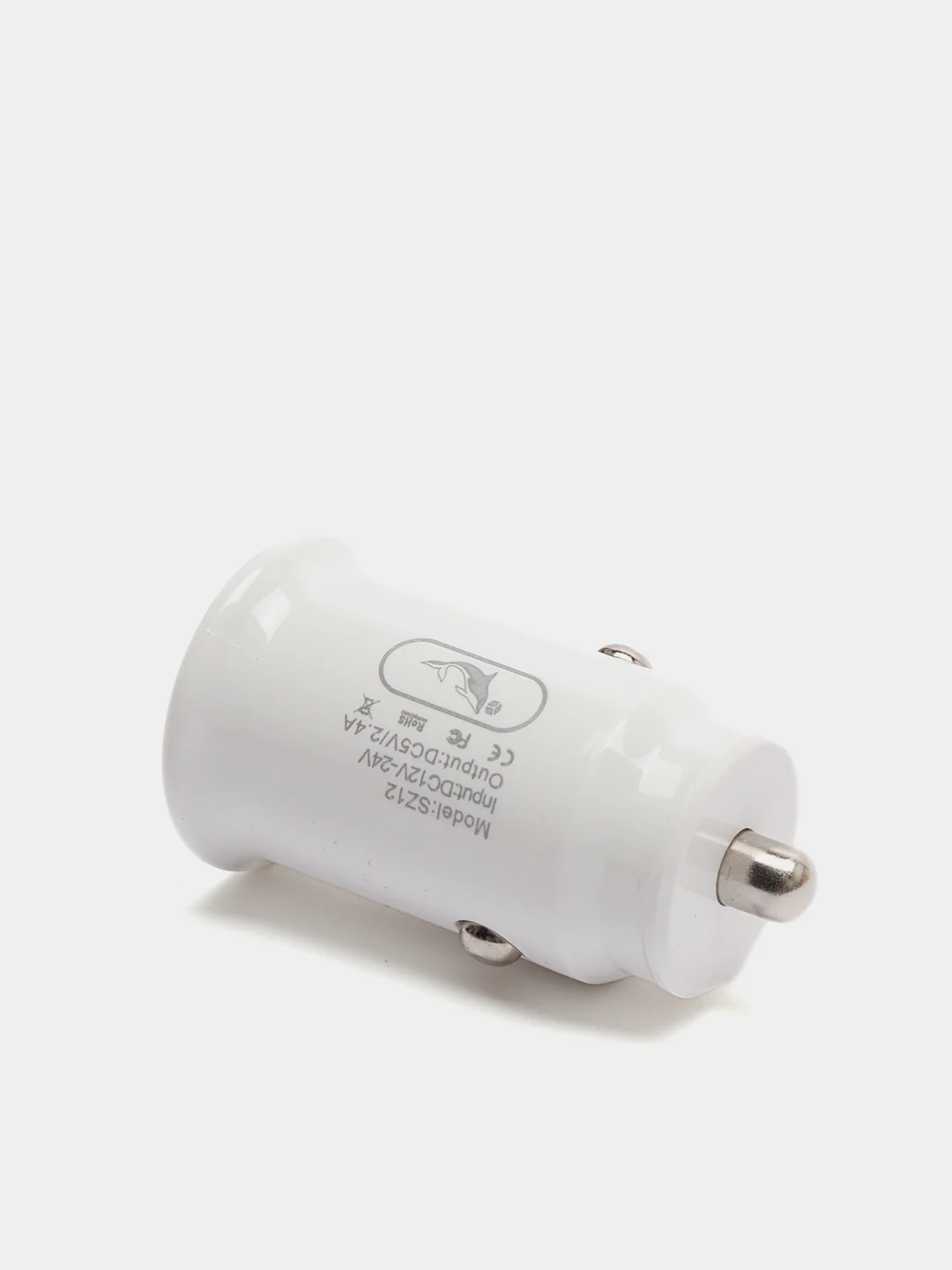 Белый автомобильные зарядные устройства SKYDOLPHIN SZ12, 2 USB разъема