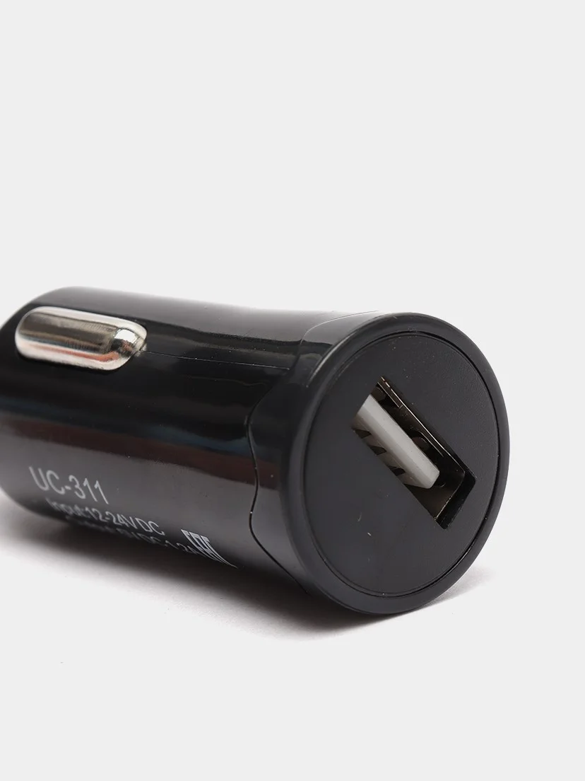 Автомобильное зарядное устройство USB AVS (1,2А) (Black Edition)