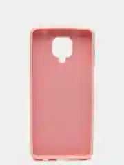 Розовый чехол с бархатом внутри и кольцом подставкой Xiaomi Redmi NOTE 9 PRO, Note 9S