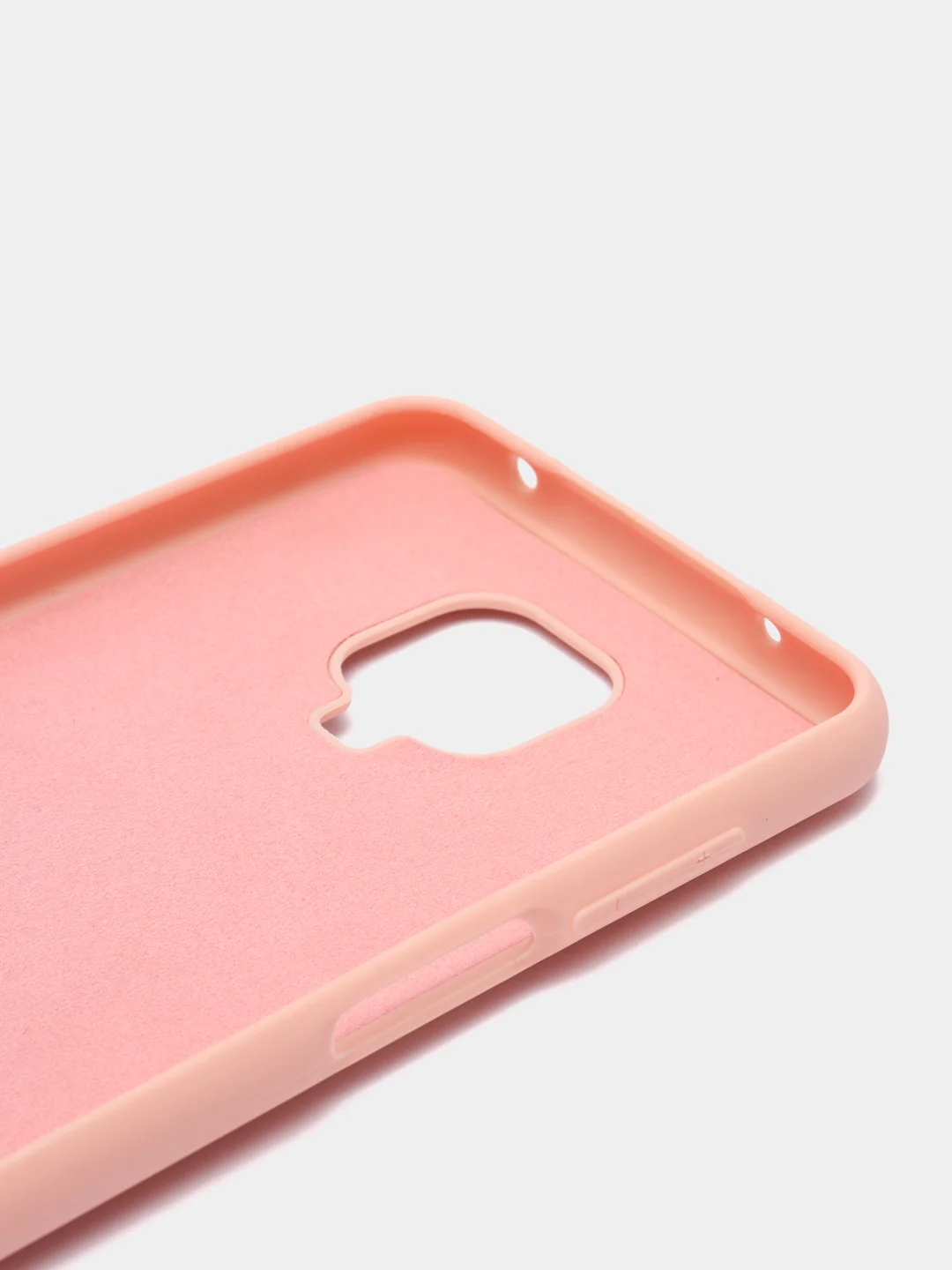 Розовый чехол с бархатом внутри и кольцом подставкой Xiaomi Redmi NOTE 9 PRO, Note 9S