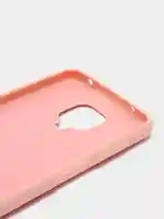 Розовый чехол с бархатом внутри и кольцом подставкой Xiaomi Redmi NOTE 9 PRO, Note 9S