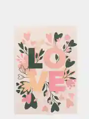 Открытка: "Love розовая" Life Poster