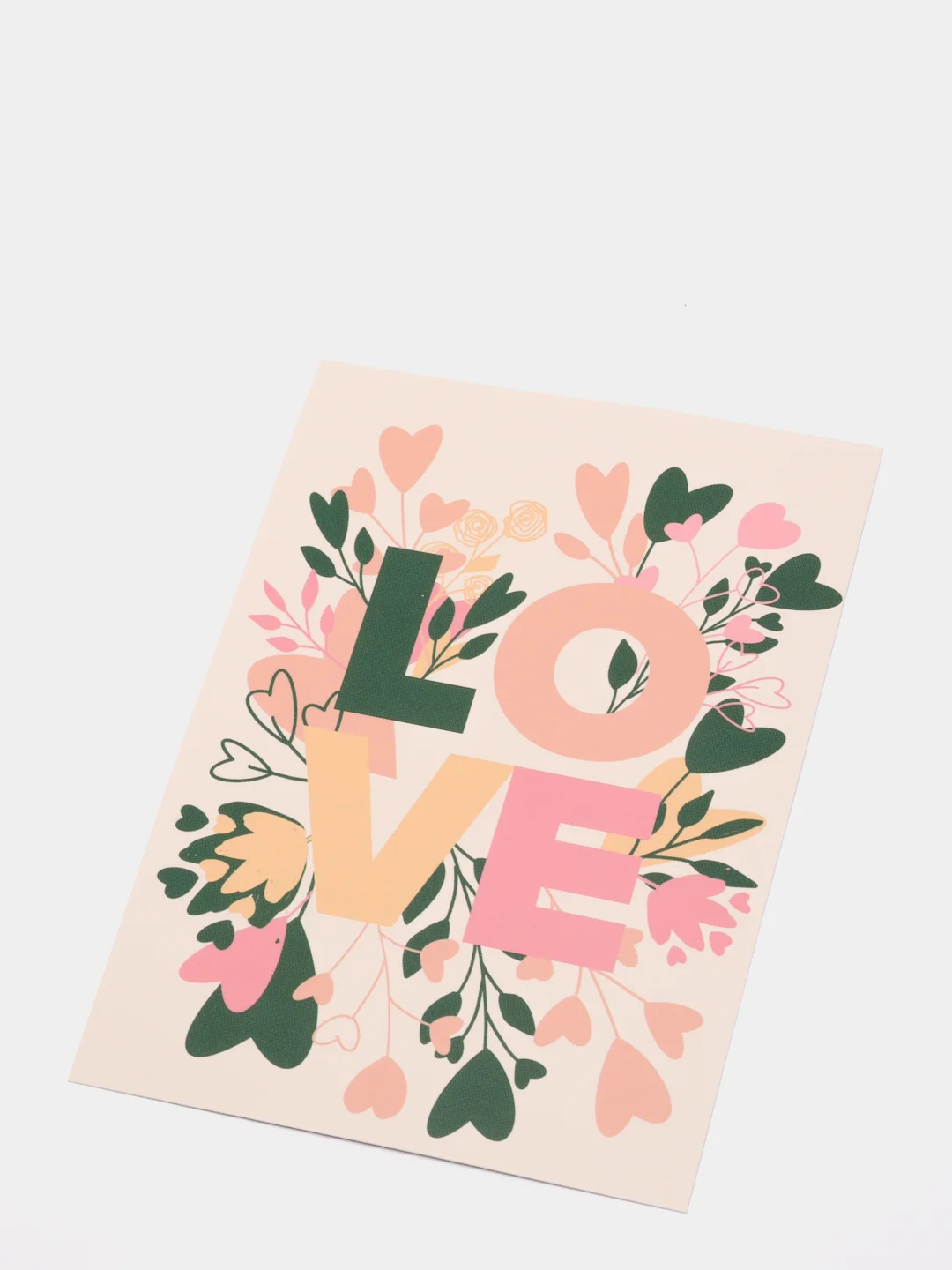 Открытка: "Love розовая" Life Poster