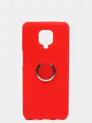 Красный чехол с бархатом внутри и кольцом подставкой Xiaomi Redmi NOTE 9 PRO, Note 9S