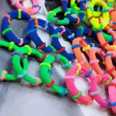 Белый резинки для волос бесшовные