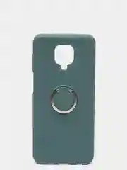 Зеленый чехол с бархатом внутри и кольцом подставкой Xiaomi Redmi NOTE 9 PRO, Note 9S
