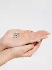 Серебряный брошь 2 цвета / Брошка / Кошка / Мини брошка / С жемчугом
