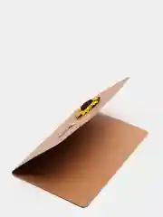 Открытка из крафтовой бумаги с цветком