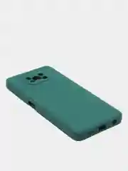 Зеленый чехол Xiaomi POCO X3 /POCO X3 PRO с защитой камеры и бархатом внутри