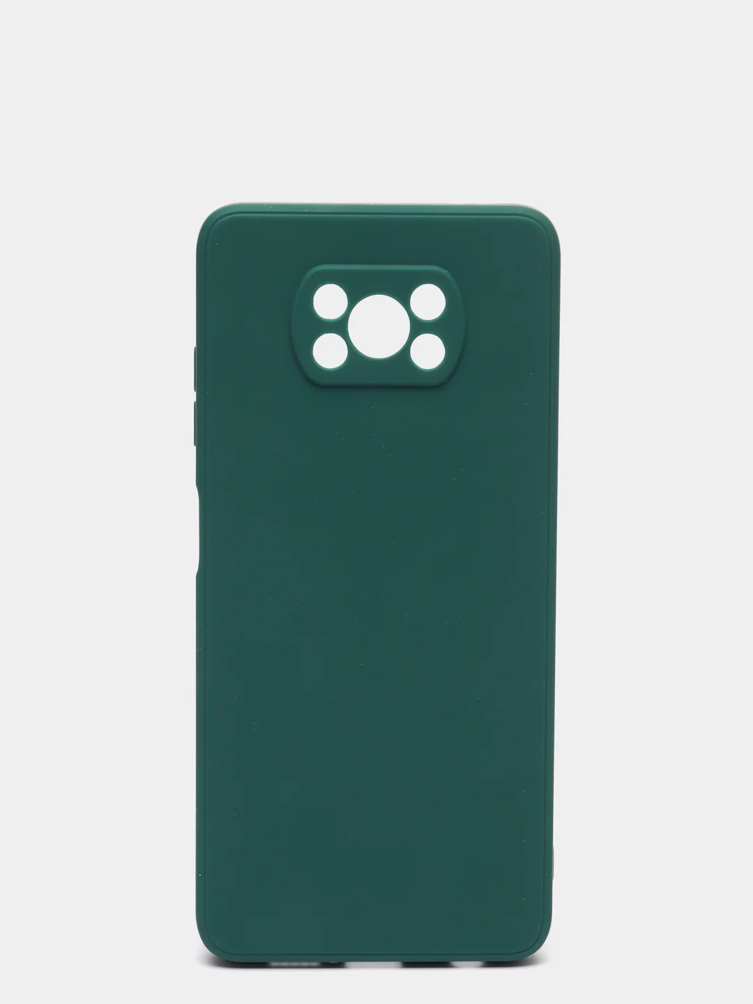 Зеленый чехол Xiaomi POCO X3 /POCO X3 PRO с защитой камеры и бархатом внутри