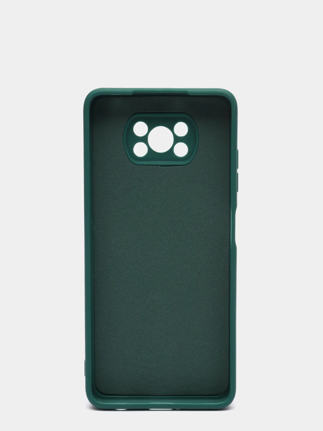 Зеленый чехол Xiaomi POCO X3 /POCO X3 PRO с защитой камеры и бархатом внутри