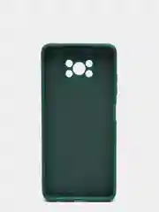 Зеленый чехол Xiaomi POCO X3 /POCO X3 PRO с защитой камеры и бархатом внутри
