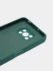 Зеленый чехол Xiaomi POCO X3 /POCO X3 PRO с защитой камеры и бархатом внутри
