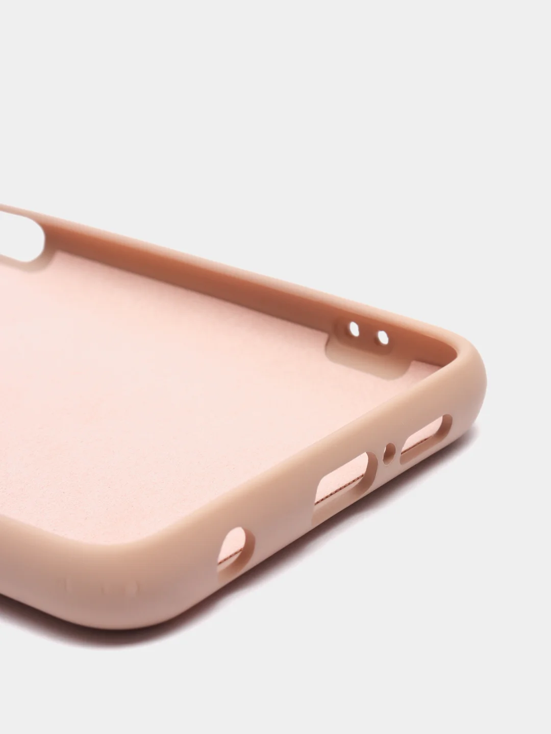 Бежевый чехол Xiaomi POCO X3 /POCO X3 PRO с защитой камеры и бархатом внутри