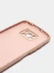 Бежевый чехол Xiaomi POCO X3 /POCO X3 PRO с защитой камеры и бархатом внутри