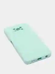 Мятный чехол Xiaomi POCO X3 /POCO X3 PRO с защитой камеры и бархатом внутри
