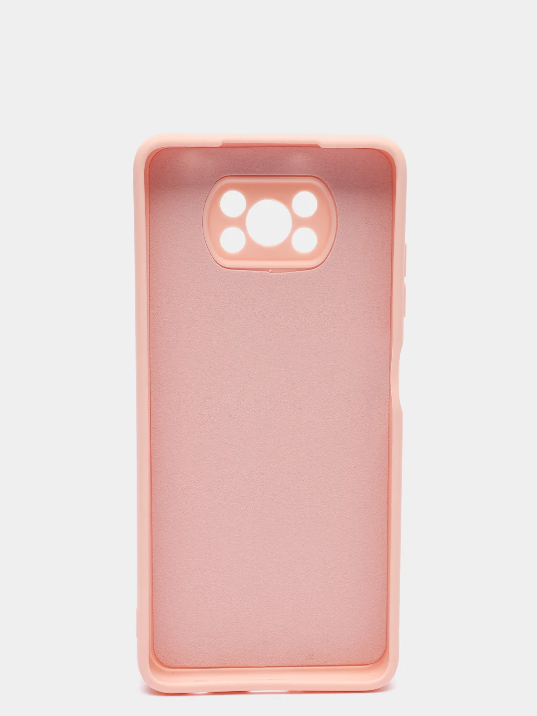 Пудровый чехол Xiaomi POCO X3 /POCO X3 PRO с защитой камеры и бархатом внутри
