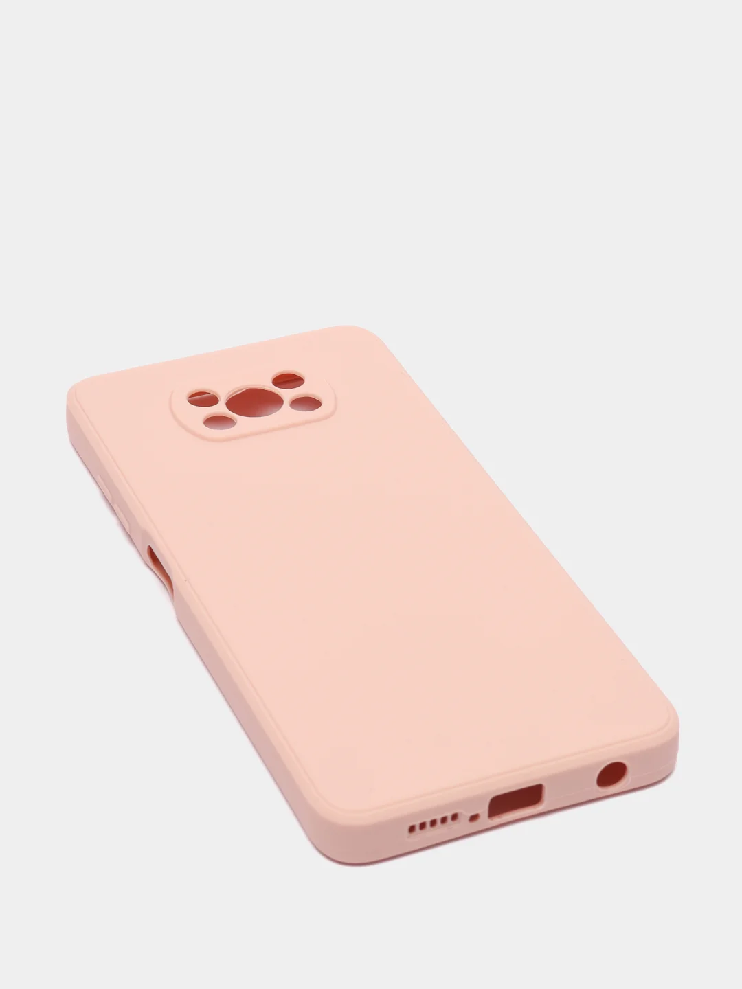 Пудровый чехол Xiaomi POCO X3 /POCO X3 PRO с защитой камеры и бархатом внутри