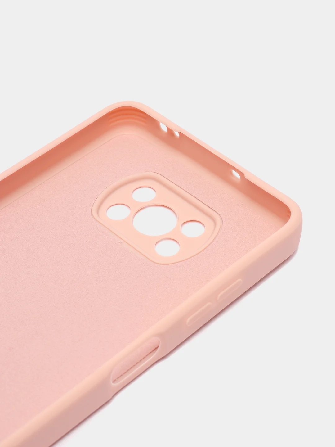 Пудровый чехол Xiaomi POCO X3 /POCO X3 PRO с защитой камеры и бархатом внутри