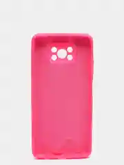 Фуксия чехол Xiaomi POCO X3 /POCO X3 PRO с защитой камеры и бархатом внутри